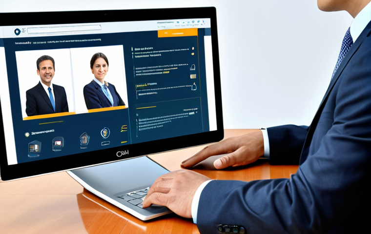 A professional civil servant in a modest business suit, focused on a laptop screen displaying a clean, user-friendly e-government portal interface. The setting is a bright, modern government office with subtle, sleek furniture. The scene emphasizes efficiency and transparency in public services. fully clothed, appropriate attire, safe for work, perfect anatomy, correct proportions, natural pose, well-formed hands, proper finger count, natural body proportions, professional, high quality.