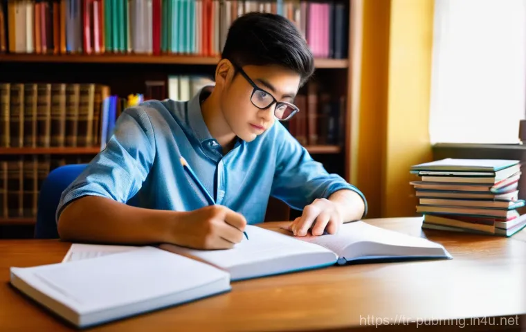 공공관리사 시험 응시 전에 점검해야 할 사항 - **Prompt 1: Focused Exam Preparation**
"A young adult, approximately 20-25 years old, with a det...
