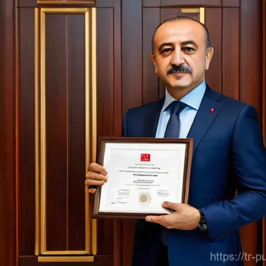 공공관리사 자격증의 장점과 단점 분석 - **Prompt:** A confident, middle-aged Turkish-looking professional, dressed in a sharp business suit,...