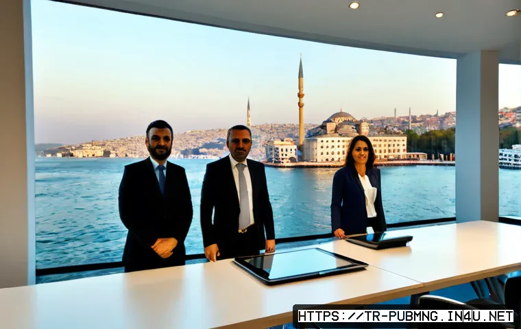 공공관리사 자격증으로 가능한 글로벌 직무 영역 - Photorealistic international public management coordinator in a modern Istanbul municipal office, a ...