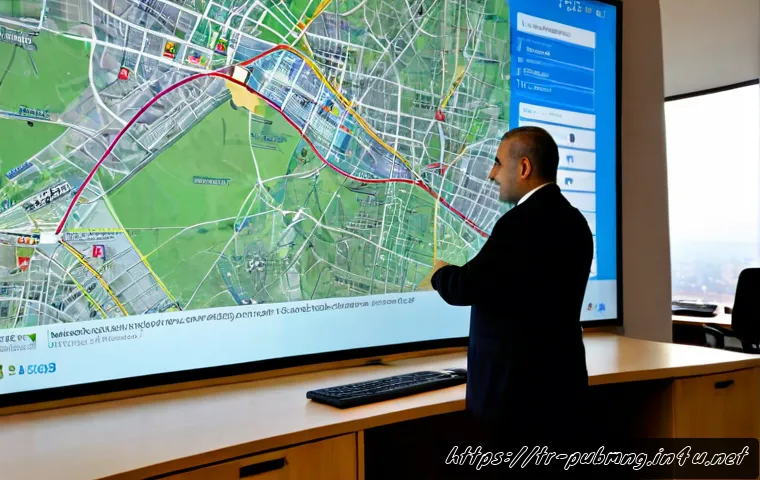 Home 30 공공관리사와 관련된 최신 기술과 도구 - Photorealistic Turkish municipal public manager in a modern city hall operations room, reviewing an ...